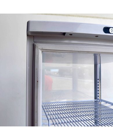 88. Vitrina Pastelera Expositora Refrigerada Vertical de Suelo 4 Estantes con 1 Puerta Blanca 230 Litros Ventilada (FR-138)