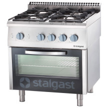 Cocina 4 Fuegos Gas Butano Estático Stalgast | Equipamiento Industrial