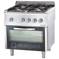 Cocina 4 Fuegos Gas Natural Estático Stalgast | Equipamiento Profesional