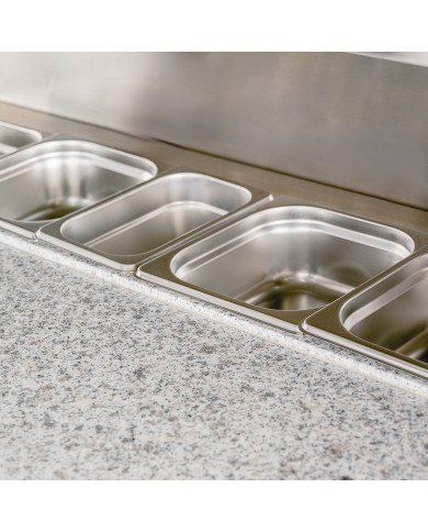 Mesa de Preparación Fría 136 cm 3 puertas ROMUX | Hostelería