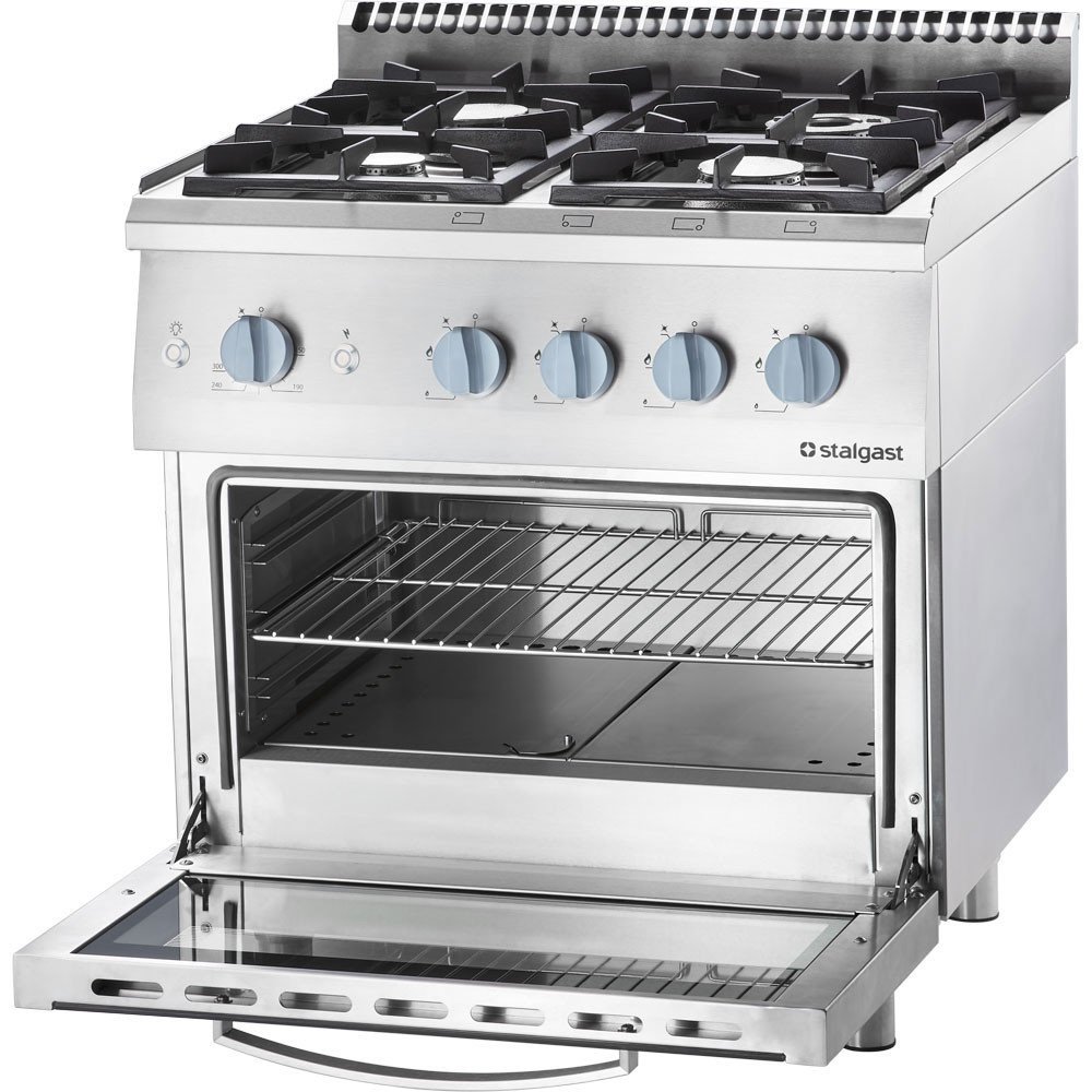 Cocina 4 Fuegos Gas Natural Estático Stalgast | Equipamiento Profesional