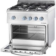 Cocina 4 Fuegos Gas Natural Estático Stalgast | Equipamiento Profesional