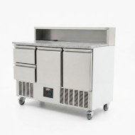 Mesa de Preparación Fría 136 cm 3 puertas ROMUX | Hostelería