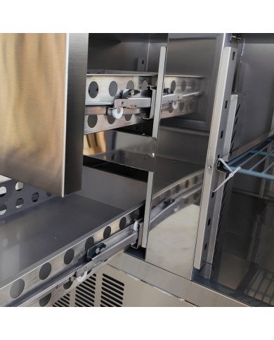 Mesa de Preparación Fría 136 cm 3 puertas ROMUX | Hostelería