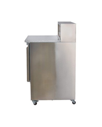Mesa de Preparación Fría 136 cm 3 puertas CLEITON | Refrigerada