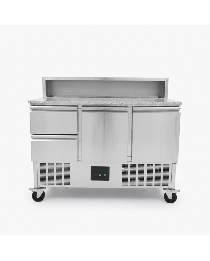 Mesa de Preparación Fría 136 cm 3 puertas CLEITON | Refrigerada