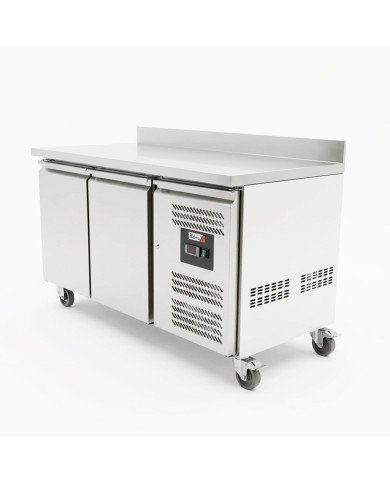 Bajo Mostrador Refrigerado 2 Puertas 136x70 Ventilado Romux