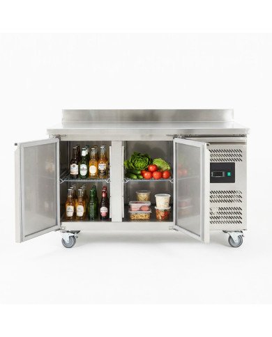 Bajo Mostrador Refrigerado 2 Puertas 136x70 Ventilado Romux