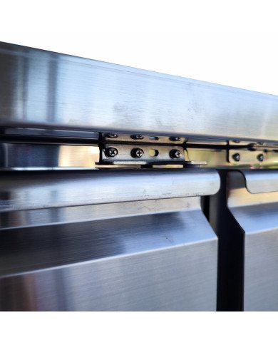 Bajo Mostrador Refrigerado 2 Puertas 136x70 Ventilado Romux