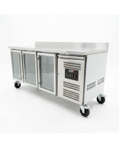 Bajo Mostrador Refrigerado 3 Puertas cristal 179x70 Ventilado Romux
