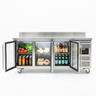 Bajo Mostrador Refrigerado 3 Puertas cristal 179x70 Ventilado Romux