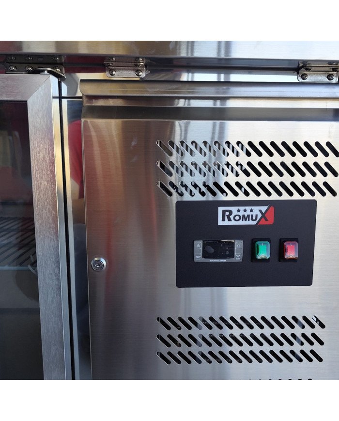 Bajo Mostrador Refrigerado 3 Puertas cristal 179x70 Ventilado Romux