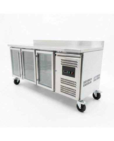 Bajo Mostrador Refrigerado 3 Puertas cristal 179x70 Ventilado Cleiton