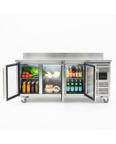 Bajo Mostrador Refrigerado 3 Puertas cristal 179x70 Ventilado Cleiton