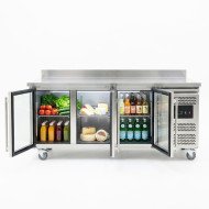 Bajo Mostrador Refrigerado 3 Puertas cristal 179x70 Ventilado Cleiton