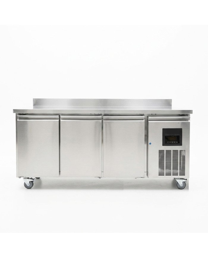 Mesa Fria de Preparacion Acero Inoxidable 3 Puertas 417 Litros 180x70 cm Clase A Ventilada Cleiton | Hosteleria
