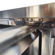 Mesa Fria de Preparacion Acero Inoxidable 3 Puertas 417 Litros 180x70 cm Clase A Ventilada Cleiton | Hosteleria