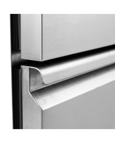 Mesa pizzera refrigerada 200 cm 3 puertas mármol ROMUX | Hostelería profesional