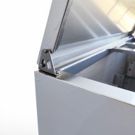 Mesa Fria de Preparacion 2 Puertas de 90x70 cm con Encimera de Poliuterano ®Romux