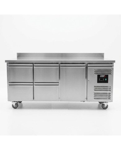 Bajo Mostrador 1 Puerta 4 Cajones de 180x70 cm Ventilado Romux