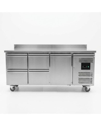 Bajo Mostrador 1 Puerta 4 Cajones de 180x70 cm Ventilado Cleiton