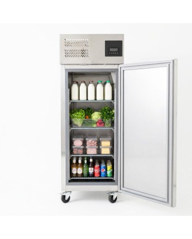 Armario Refrigerado Acero Inoxidable 700 Litros 4 Estantes GN 2/1 Clase A Ventilado ®Cleiton