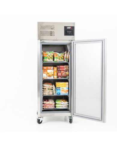 Armario de Congelacion Acero Inoxidable 700 Litros 4 Estantes GN 2/1 Clase A Ventilado ®Romux