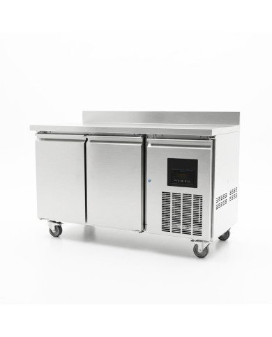 Mesa Fria de Preparacion Acero Inoxidable 2 Puertas 282 Litros 136x70 cm Clase A Ventilada Cleiton | Hosteleria