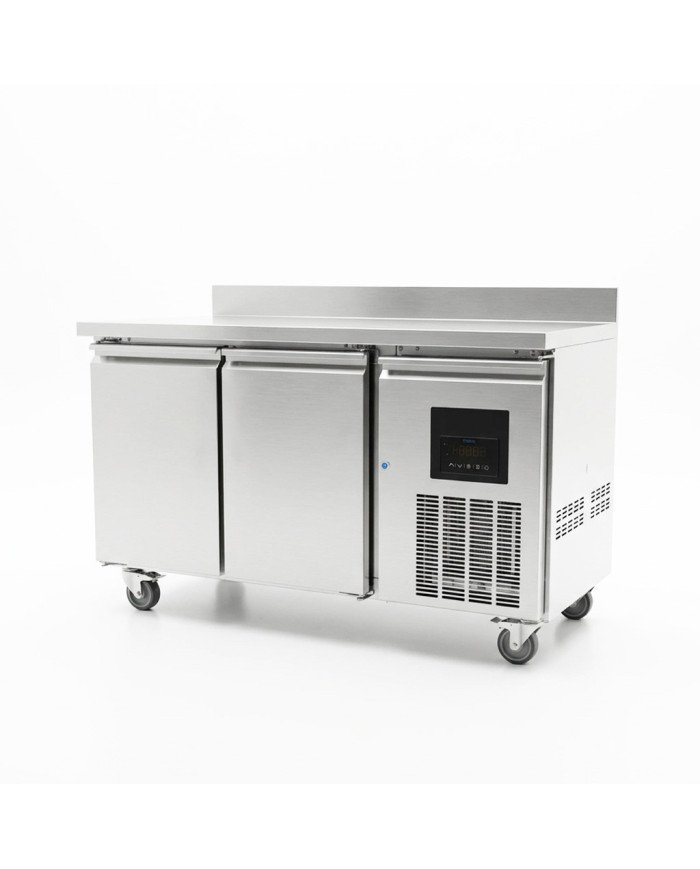 Mesa Fria de Preparacion Acero Inoxidable 2 Puertas 282 Litros 136x70 cm Clase A Ventilada Cleiton | Hosteleria