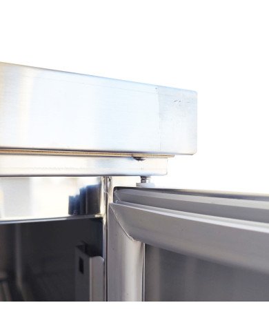 Mesa Fría de Preparación Acero Inoxidable 2 Puertas 240 Litros 90x70 cm Clase A Estática Cleiton | Hosteleria