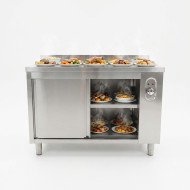 Mesa Caliente De Trabajo Acero Inoxidable Para Hosteleria Romux 1200X6