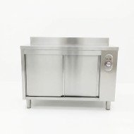 Mesa Caliente De Trabajo Acero Inoxidable Para Hosteleria Romux 1200X8