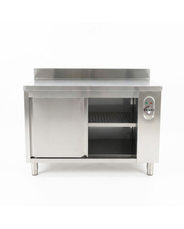Mesa Caliente De Trabajo Acero Inoxidable Para Hosteleria Romux 1200X8