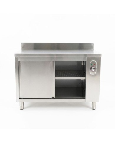Mesa Caliente De Trabajo Acero Inoxidable Para Hosteleria Romux 1400X8