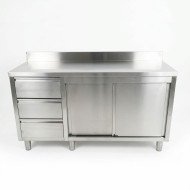Mesa De Trabajo Acero Inoxidable Para Hosteleria Romux 1500X600 Mm RO