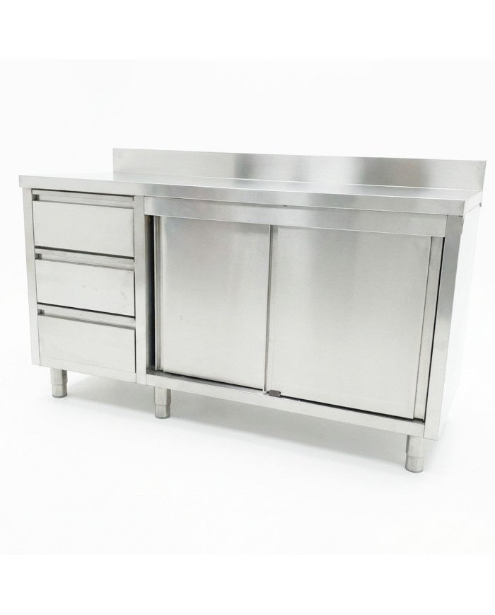 Mesa De Trabajo Acero Inoxidable Para Hosteleria Cleiton 1500X600 Mm
