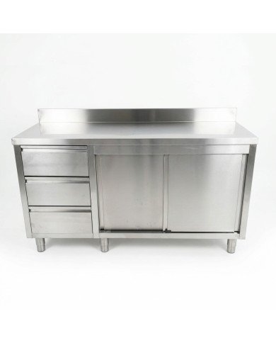 Mesa De Trabajo Acero Inoxidable Para Hosteleria Cleiton 1500X600 Mm