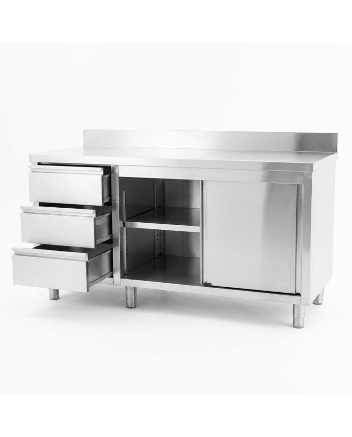 Mesa De Trabajo Acero Inoxidable Para Hosteleria Cleiton 1800X600 Mm