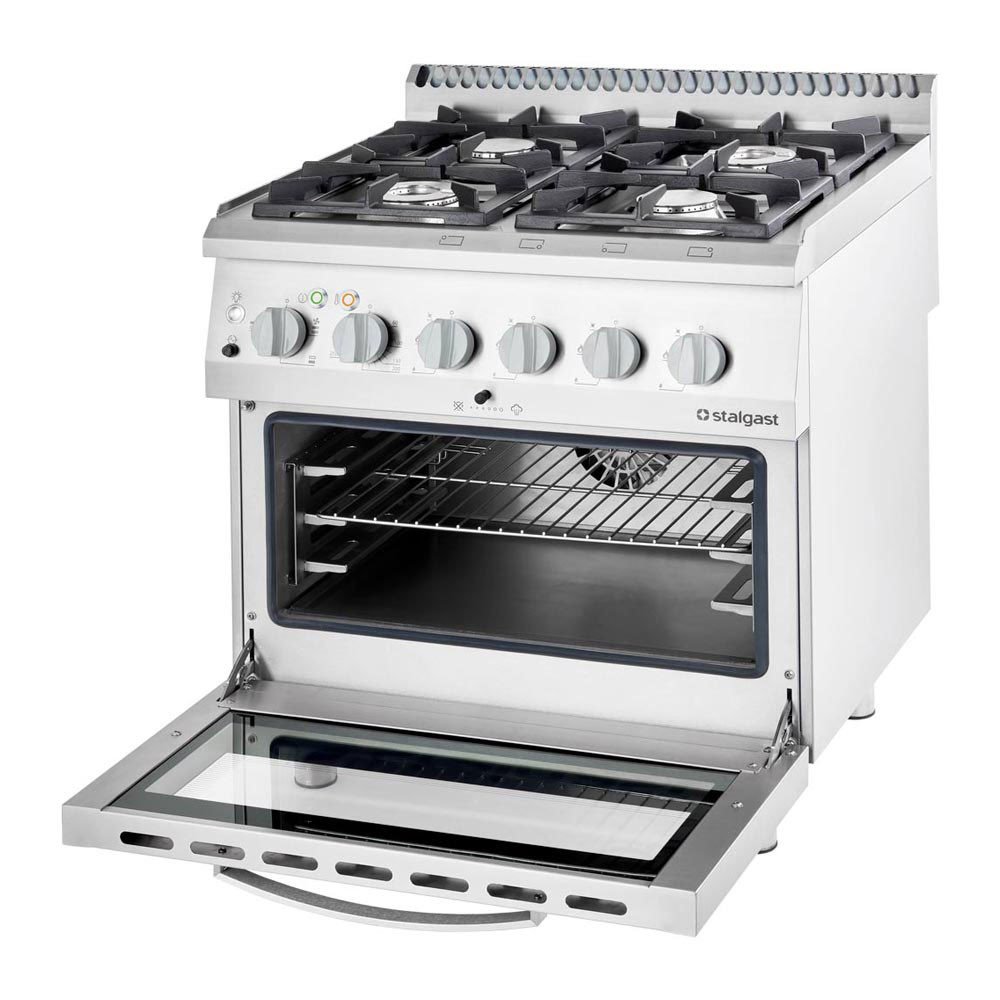 Cocina 4 Fuegos Gas Butano Horno Eléctrico Stalgast | Equipamiento Industrial