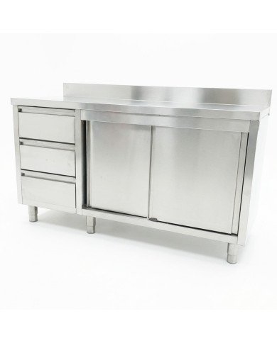 Mesa De Trabajo Acero Inoxidable Para Hosteleria Cleiton 1500X700 Mm
