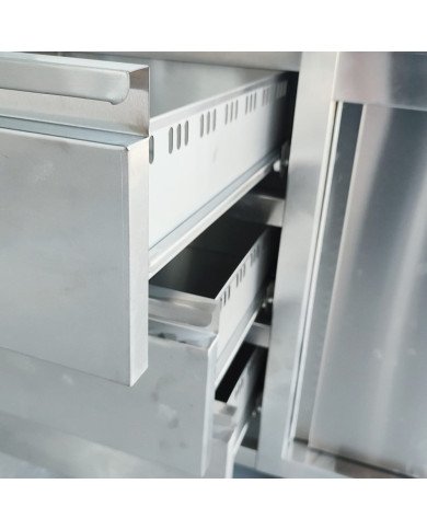 Mesa De Trabajo Acero Inoxidable Para Hosteleria Romux 1800X700 Mm RO