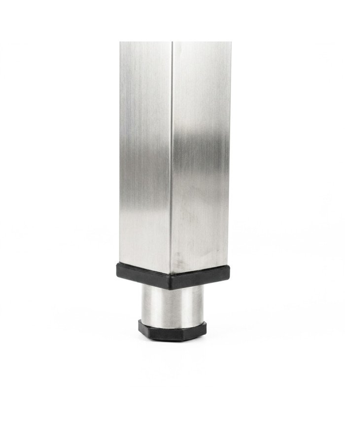 Mesa de Trabajo Acero Inoxidable Mural corner con 1 Estante para Hostelria 600x600 mm | CLEITON Profesional