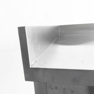 Mesa de Trabajo Acero Inoxidable Mural corner con 2 Estantes para Hostelria 600x600 mm | CLEITON Profesional