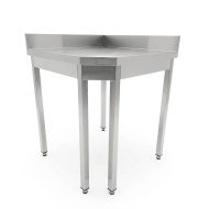Mesa de Trabajo Acero Inoxidable Mural corner sin Estante para Hostelria 600x600 mm | CLEITON Profesional