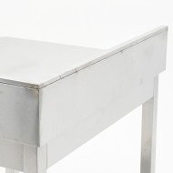Mesa de Trabajo Acero Inoxidable Mural corner sin Estante para Hostelria 600x600 mm | CLEITON Profesional