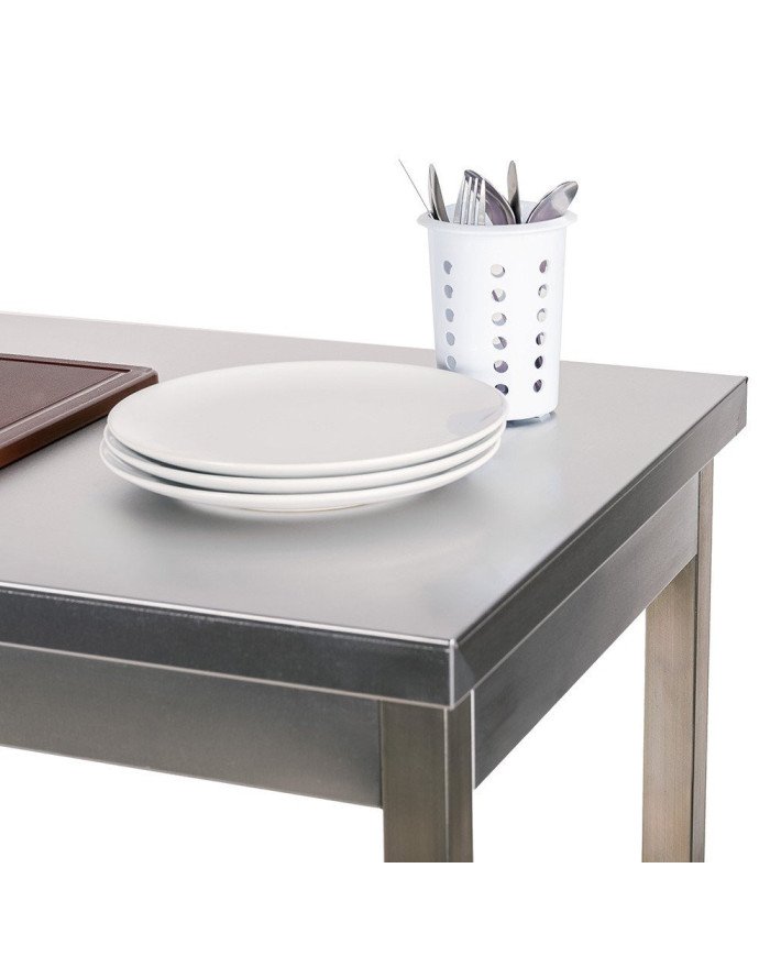 Mesa de Trabajo Acero Inoxidable para Hostelria 600x800 mm | CLEITON Profesional