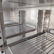 121. Bajo Mostrador de Congelación Acero Inoxidable 339 Litros 3 Puertas 180x60x85 cm (FR-73)