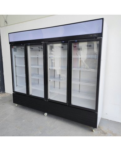124. Armario Expositor Refrigerado 1300 Litros 4 Puertas Ventilado Romux