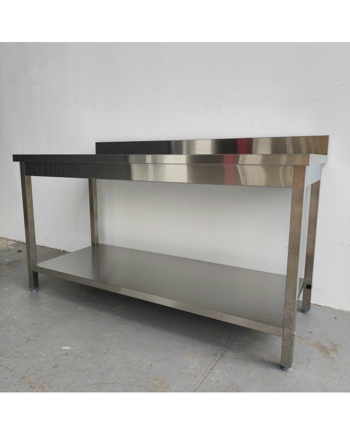 126.Mesa Mural con 1 Estante 1600x700x850 mm Desmontable ®Romux (AC-16+70)