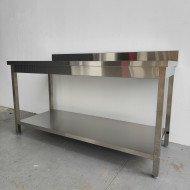 126.Mesa Mural con 1 Estante 1600x700x850 mm Desmontable ®Romux (AC-16+70)